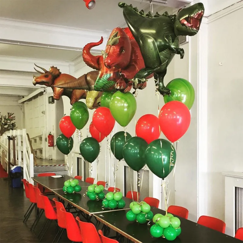 

Giant Dinosaur foil balloon boys animal balloons childrens dinosaur birthday party jurassic world decorations Cartoon Hats