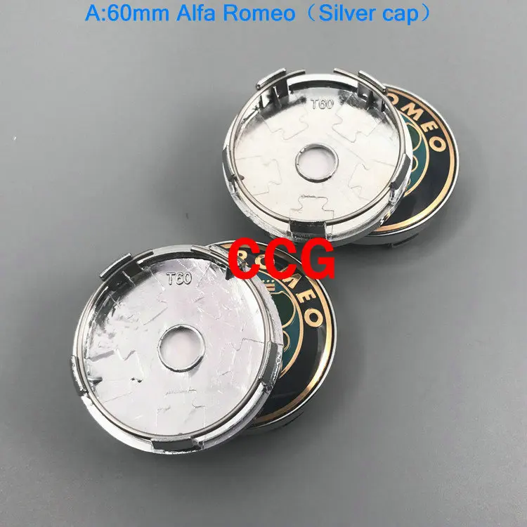 4 шт., 56 мм, 60 мм, Alfa Romeo, автомобильный логотип, крышка ступицы колеса, креативная наклейка, эмблема, значок для Spider GT Giulia Mito 147