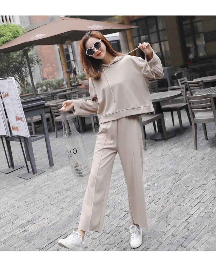 Осенние женские костюм 2018 новый корейский вариант свитер Повседневный