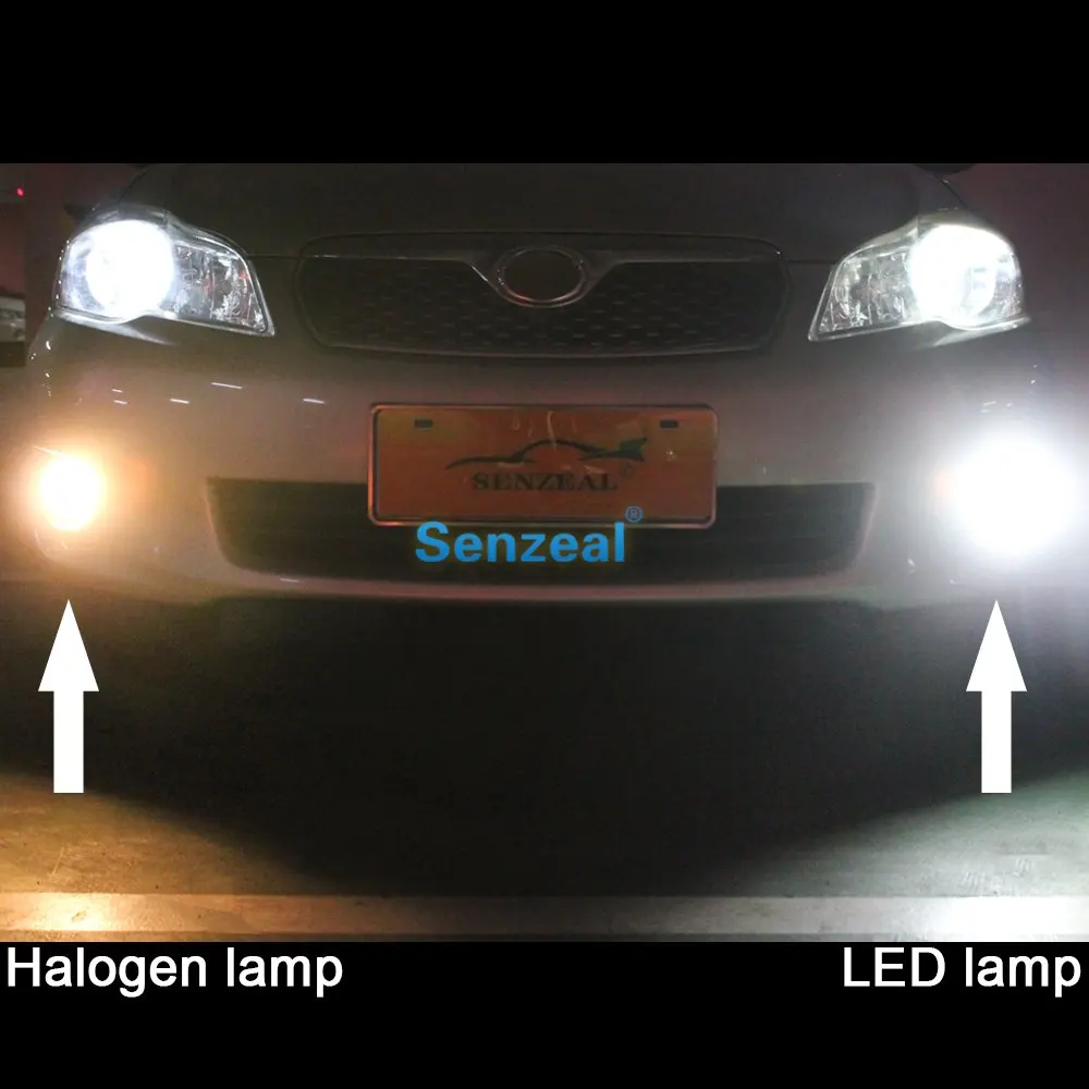 2 шт. 8000k 1600lm H15 80 Вт 16smd светодиодный автомобильный противотуманный фонарь для салона, сменная лампа дальнего света, светодиодный фонарь для бега в дневное время, DC12-24V
