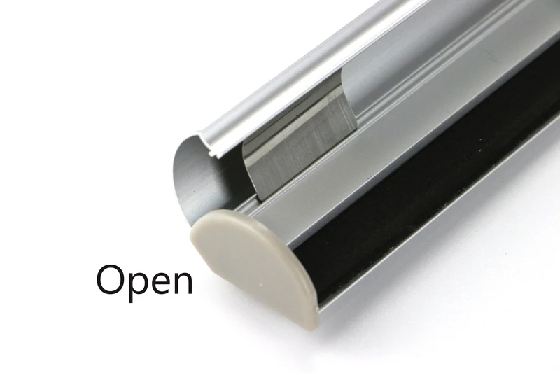 90 см алюминиевый полуоткрытый держатель для плакатов рекламных этикеток