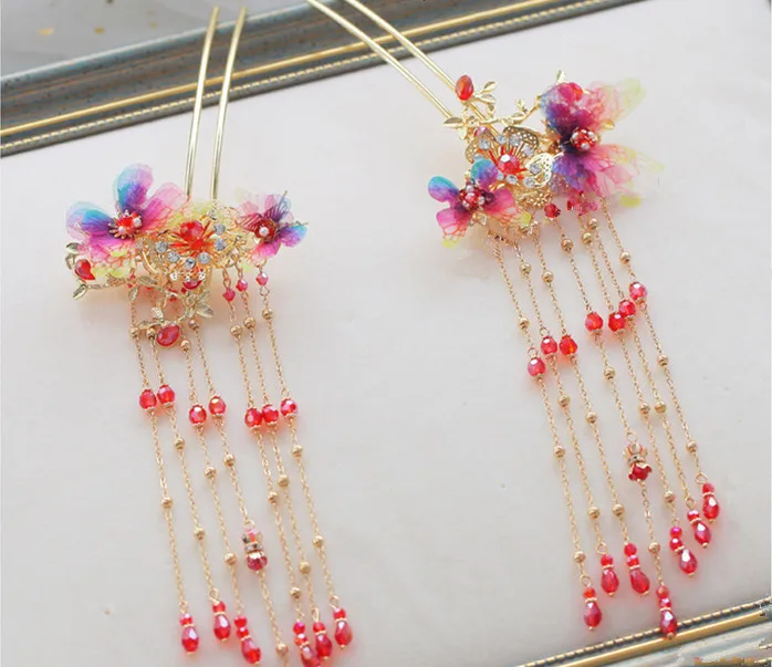 Традиционный китайский свадебный головной убор jaevini украшенный старинными