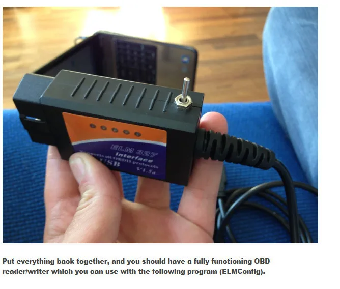 Elm 327 usb с оригинальным FT232RL и PIC18F2480 чип elmconfig программное обеспечение elm327 usb obd сканер