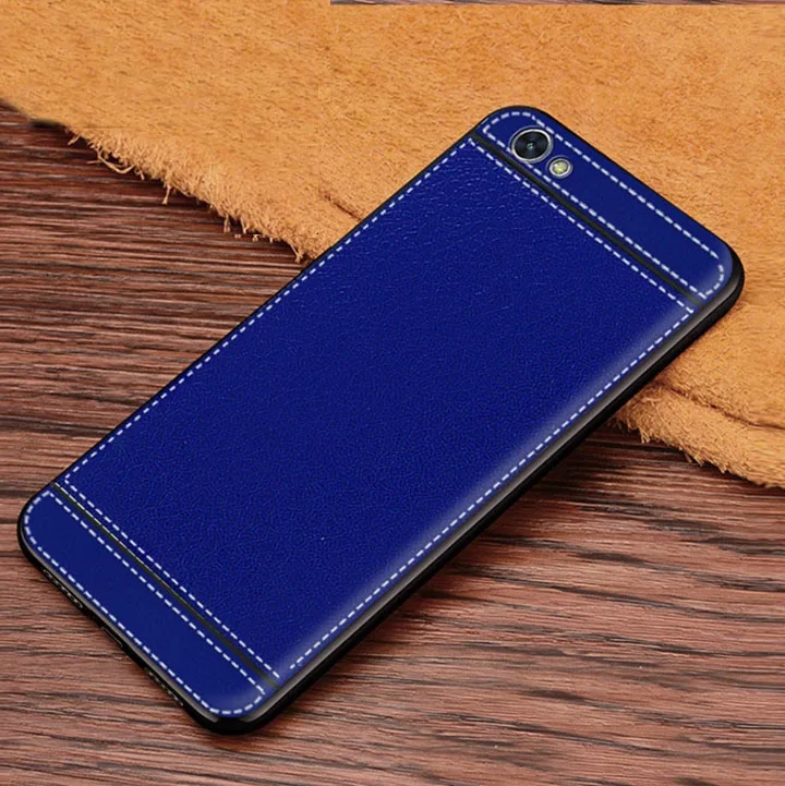Blue Redmi Note 5A 2GB 16GB Cover Leather Texture Soft TPU Case for Xiaomi Redmi Note 5A Redmi 5A Note 5A Prime 32GB 64G Redmi 5 Plus - Цвет: Blue