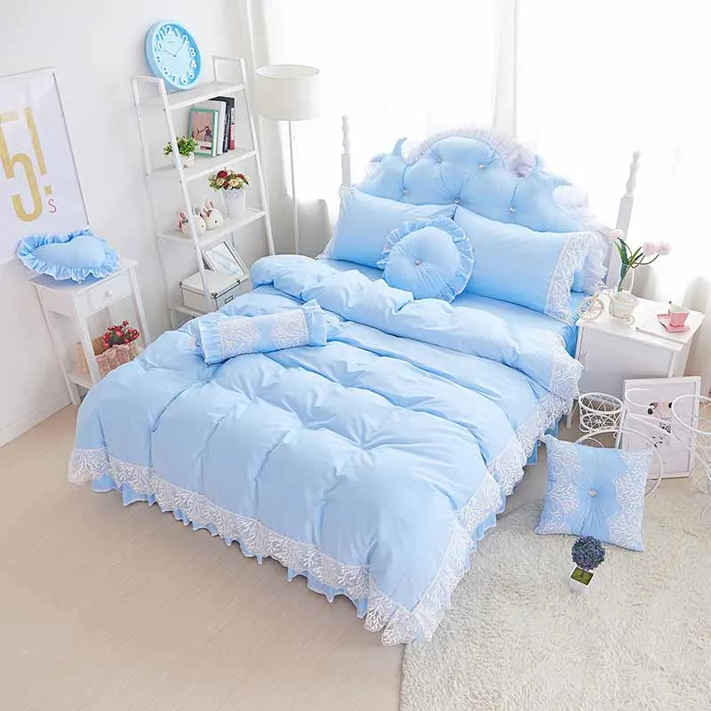 Черное кружевное покрывало принцессы/пододеяльник Королева кинг Свадебные