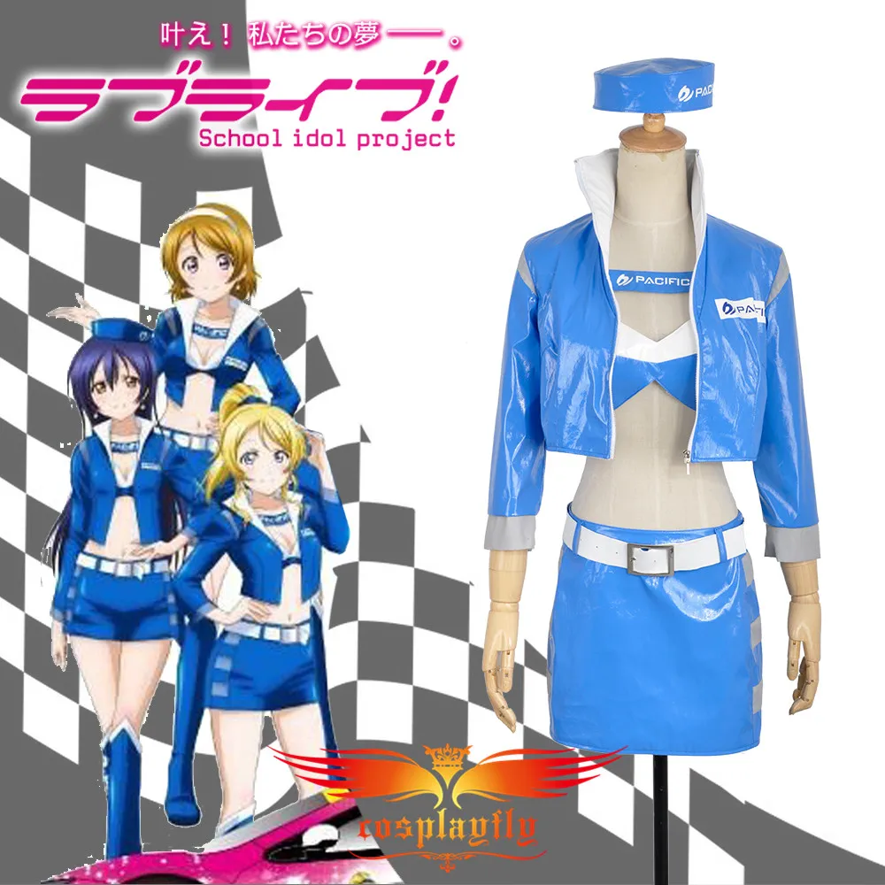 Обувь в стиле аниме Живая любовь! 2015 гонка королева Уми Сонода синий Cos косплей