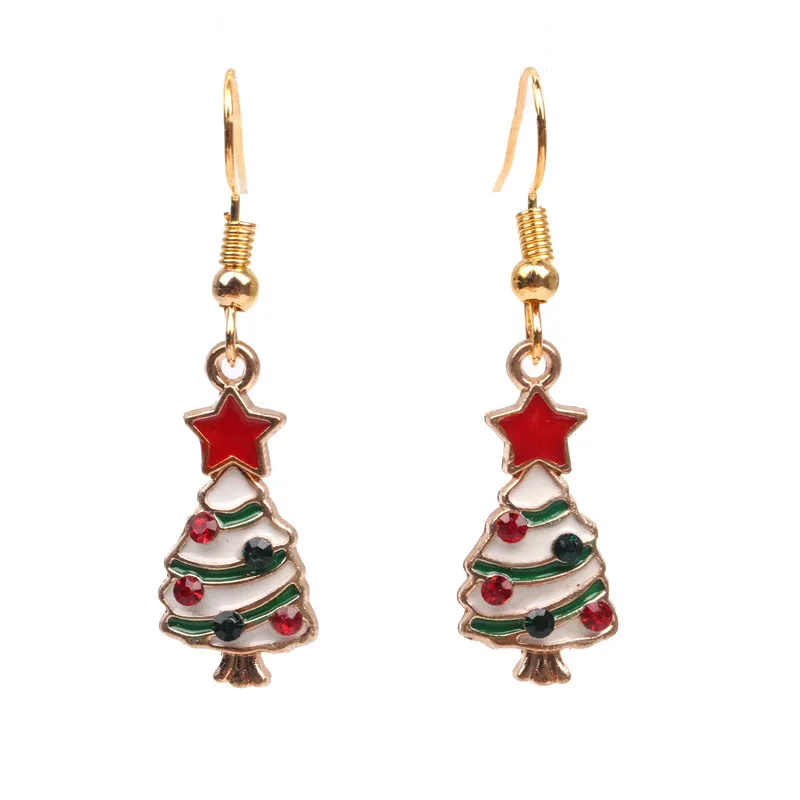 hot sale Christmas earrings ohrringe bijoux pendientes hombre boucle d oreille orecchini uomo snowflake piercing oorbellen | Украшения и