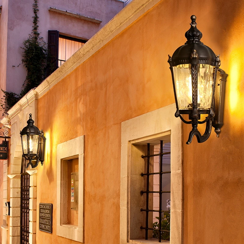 Открытый водонепроницаемый винтажный настенный светильник вилла Ретро Сад