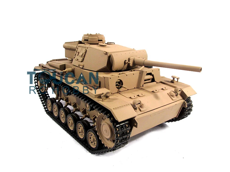 100% Металл Mato 1/16 Panzer III RC Танк комплект инфракрасный отдача ствола желтый 1223 TH00660 |