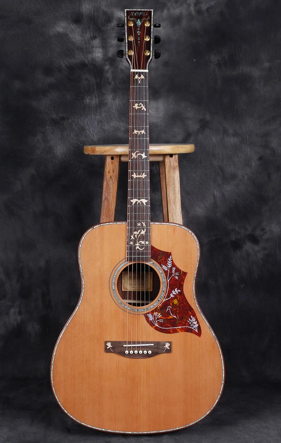 Нулевая KA S4158 твердая деревянная акустическая гитара сразу доставка|solid wood acoustic