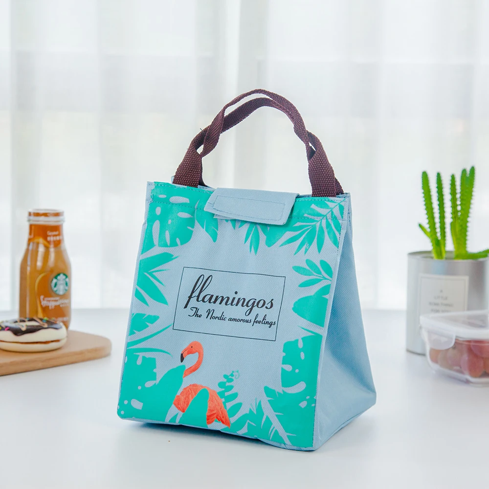 2018 Новый Фламинго Tote Термальность сумка черный Водонепроницаемый Оксфорд пляж