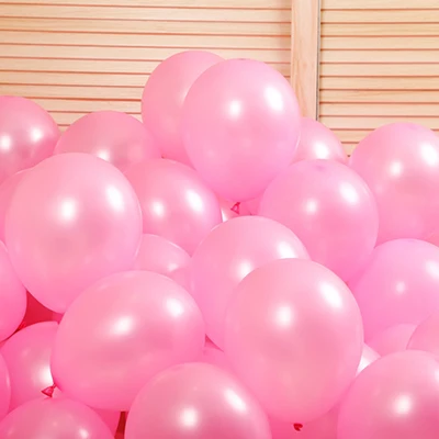 Pink 10 дюймов 30, 50 шт в наборе, гелиевые латексные шарики для вечеринки кружевные шелковые трусики перламутрового оттенка для свадьбы, годовщины, дня рождения вечерние украшения Детские игрушки Воздушные шары JL0017 - Цвет: Pink