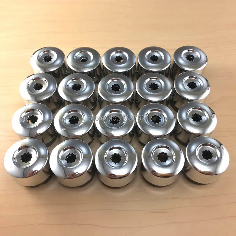 Колпачки для болтов и гаек автомобильных колес 2004 хром цвета подходит VW Touareg 2014 |lug