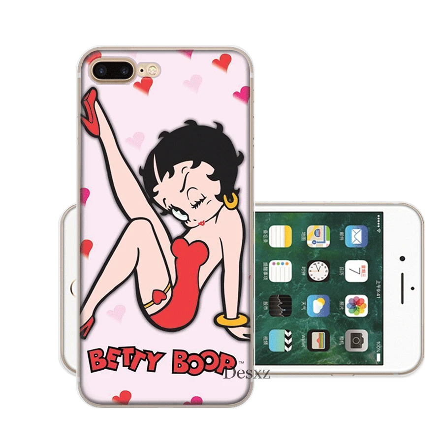 Чехол для мобильного телефона Desxz Betty Boop iPhone 6 6s 7 8 Plus 11 Pro X XS Max 5 5S SE |