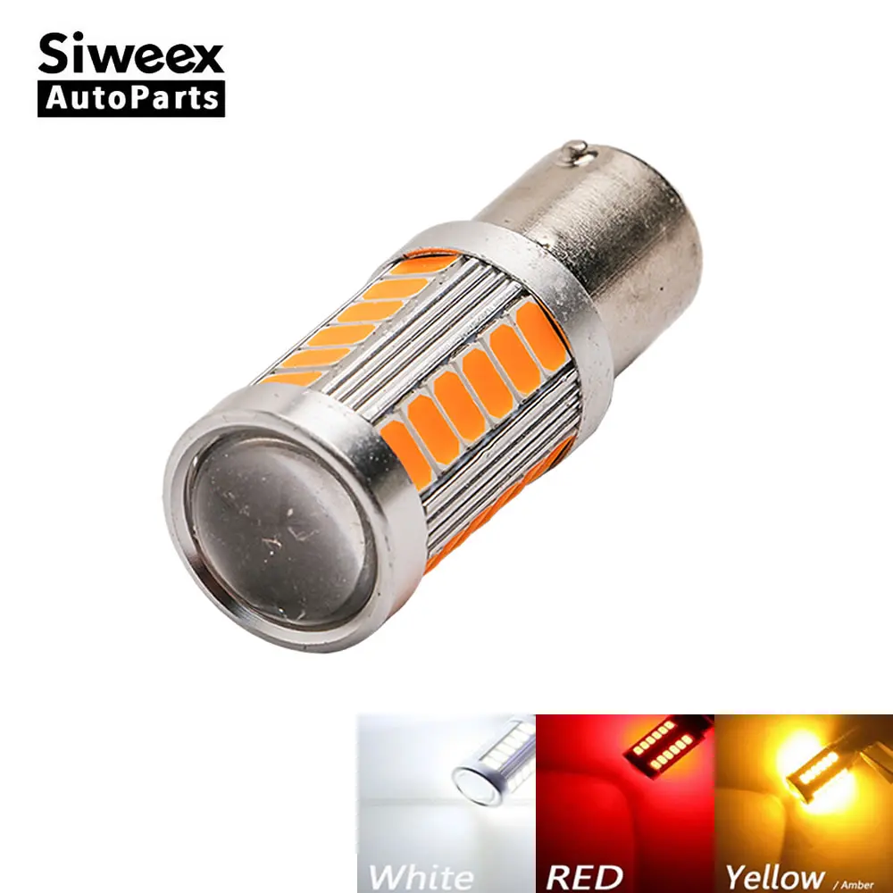 1 шт. BA15S 1156 BAY15D 1157 33 5730 SMD автомобиля светодиодный лампы купол обратный светильник