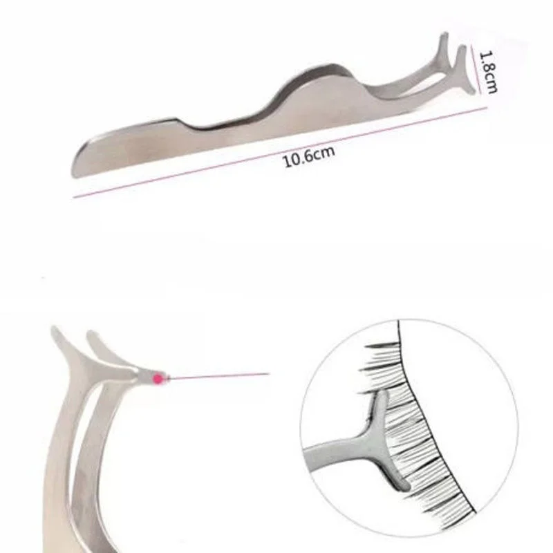 Аппликатор MINCH из нержавеющей стали для искусственных ресниц|false eyelashes tweezers|eyelash