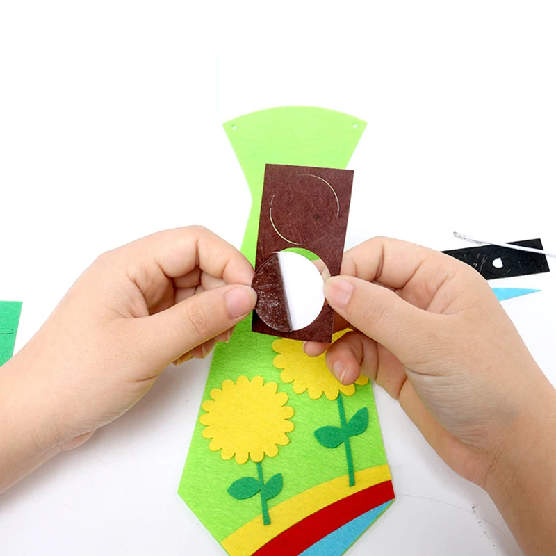 

Children's Handmade DIY Tie Kit Creative Toys Non-Woven Father Gift Kindergarten Early Education Educational Toys Boy Girl Toy