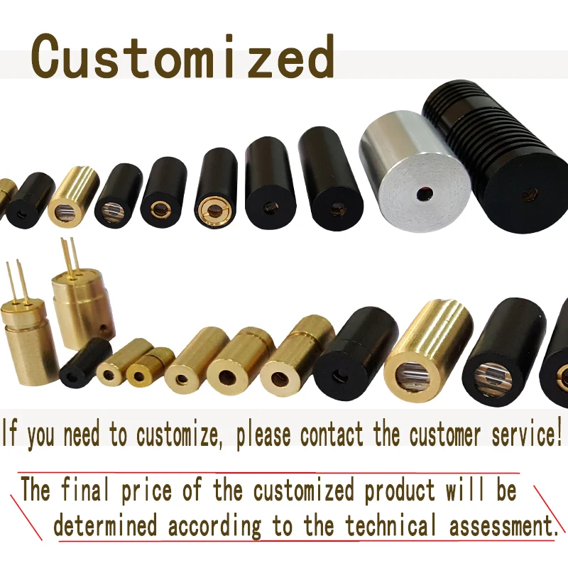 

Small size 6*18mm brass 940nm 5mw infrared dot laser module IR laser transmitting tube product invisible light laser radar part