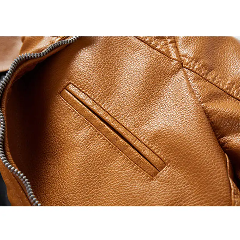 

2020 New Fashion Autunm Men Leather Jacket Motorcycle Cool Men's Clothing Man Leather Jackets Homme Coat Pocket Design YN10516