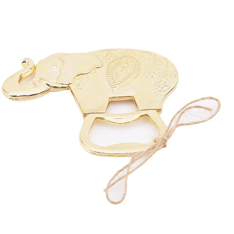 Creative Luxury Golden Elephant Bottle Opener Wine Beer Champagne Wedding Party Gift Baby | Дом и сад