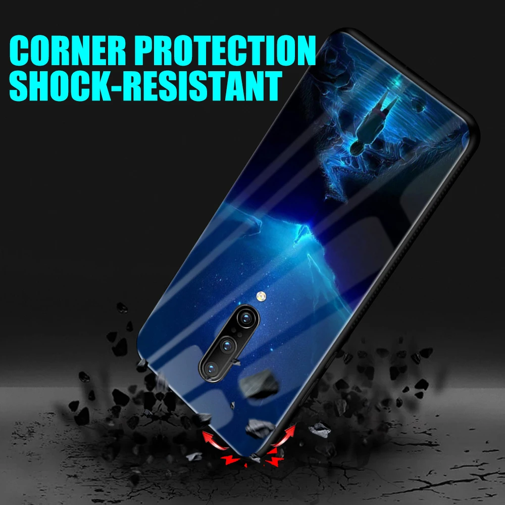 Чехол из закаленного стекла для Oneplus 7 Pro, роскошный защитный противоударный силиконовый чехол из ТПУ+ стекло для Oneplus 6 T, чехол s 1+ 7 6T