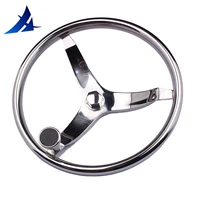 boat accessories marine 15 5 perfect 316 stainless steel boat steering wheel with knob for marine boat yacht