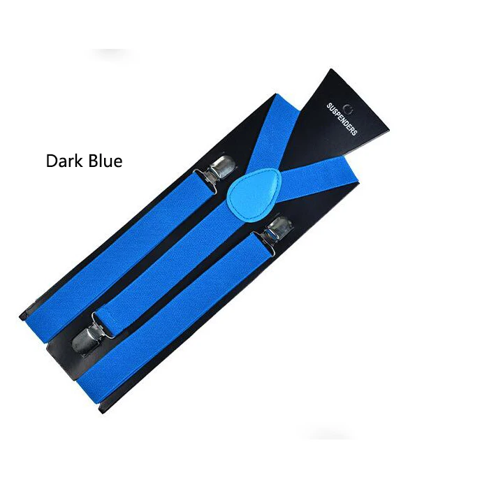 Light Blue Новое поступление, унисекс, для взрослых, карамельный цвет, подтяжки для женщин и мужчин, 3 зажима, подтяжки с пряжками, модный ремень, регулируемый ремень, рубашки, подтяжки - Цвет: Light Blue
