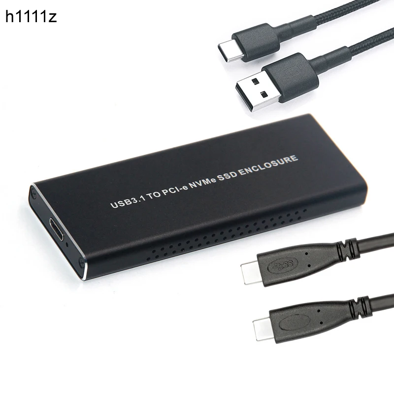 Алюминиевый корпус для жесткого диска 10 Гбит/с USB 3 1 к PCI-E NVME NGFF M.2 SSD M KEY с кабелем