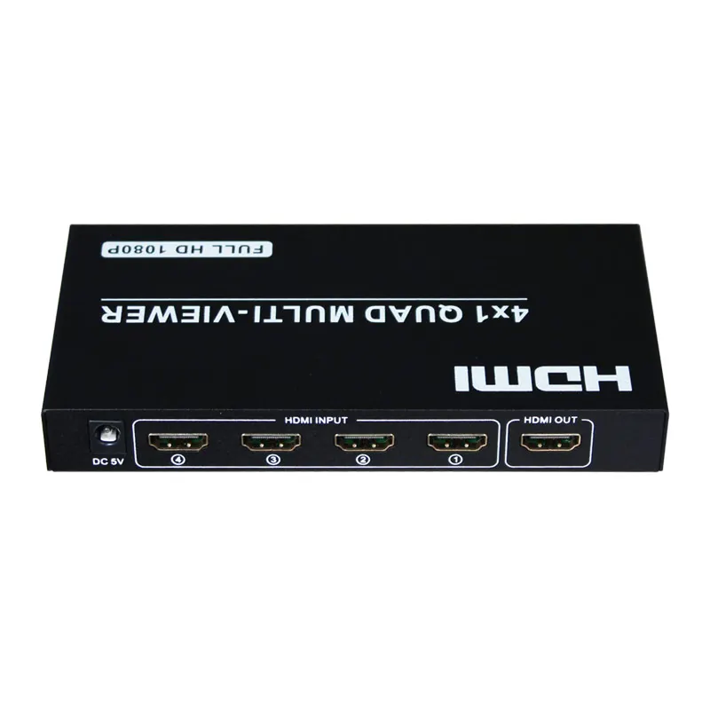 4x1 HDML Quad Multi-viewer HQMV4 сплиттер бесшовный переключатель с ИК-управлением для