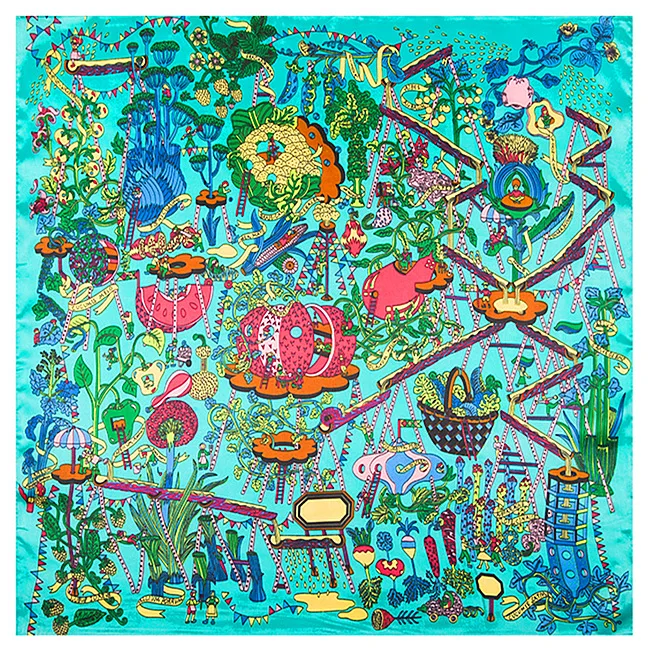 Женский шёлковый квадратный шарф 60 х60 см|bag handle scarf|scarf high qualitysilk square scarf |