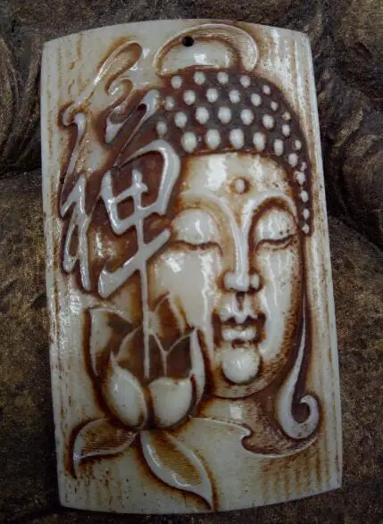 Резной античный нефритовый кулон подвеска украшения высокое домино ремесла | Дом