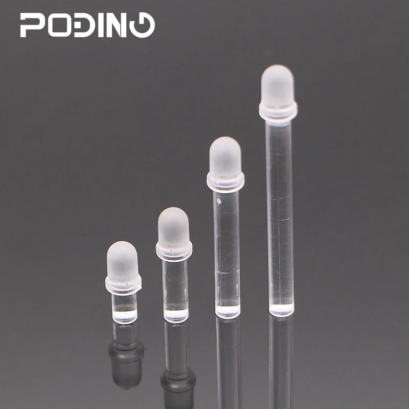 

50 шт./лот Poding PCB LED Light Pipe RoHS Dia 5 мм пластиковые круглые направляющие для светильников серии PLP5-XXX