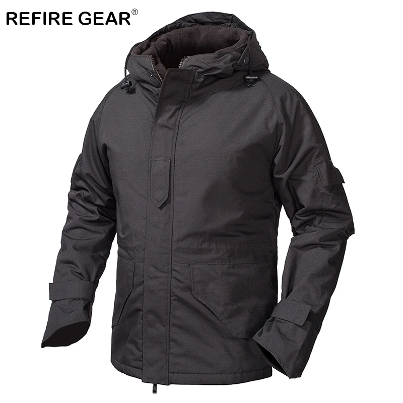 Зимняя флисовая тактическая ветровка ReFire Gear Мужская камуфляжная
