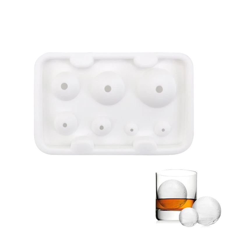 3D Круглый Силиконовый поднос для льда кубический шар форма Глобус замороженный