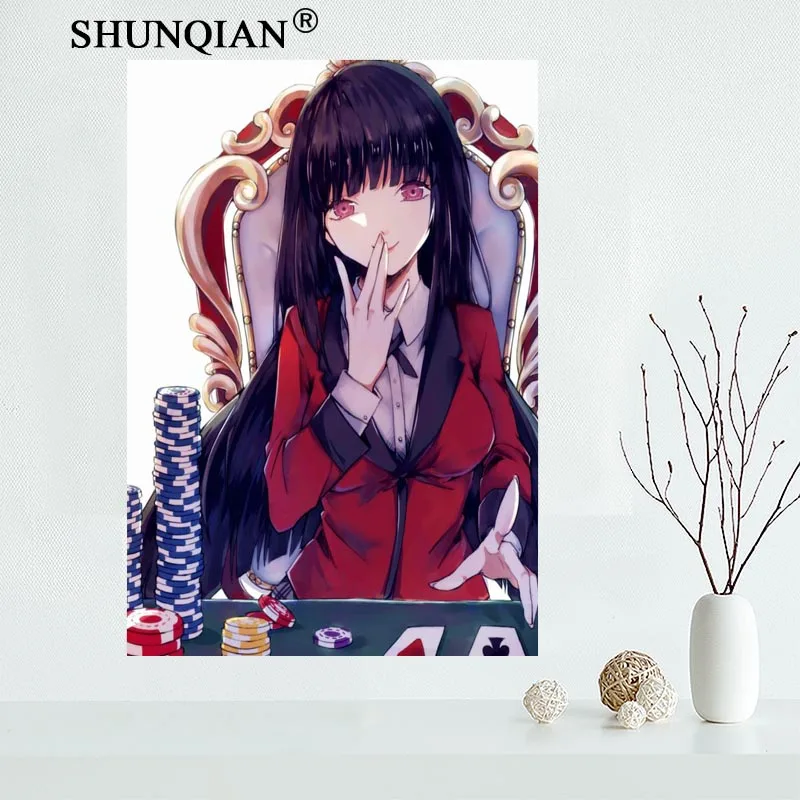 Новый kakegurui Аниме Холст Тканевый плакат для домашнего декора живопись искусство