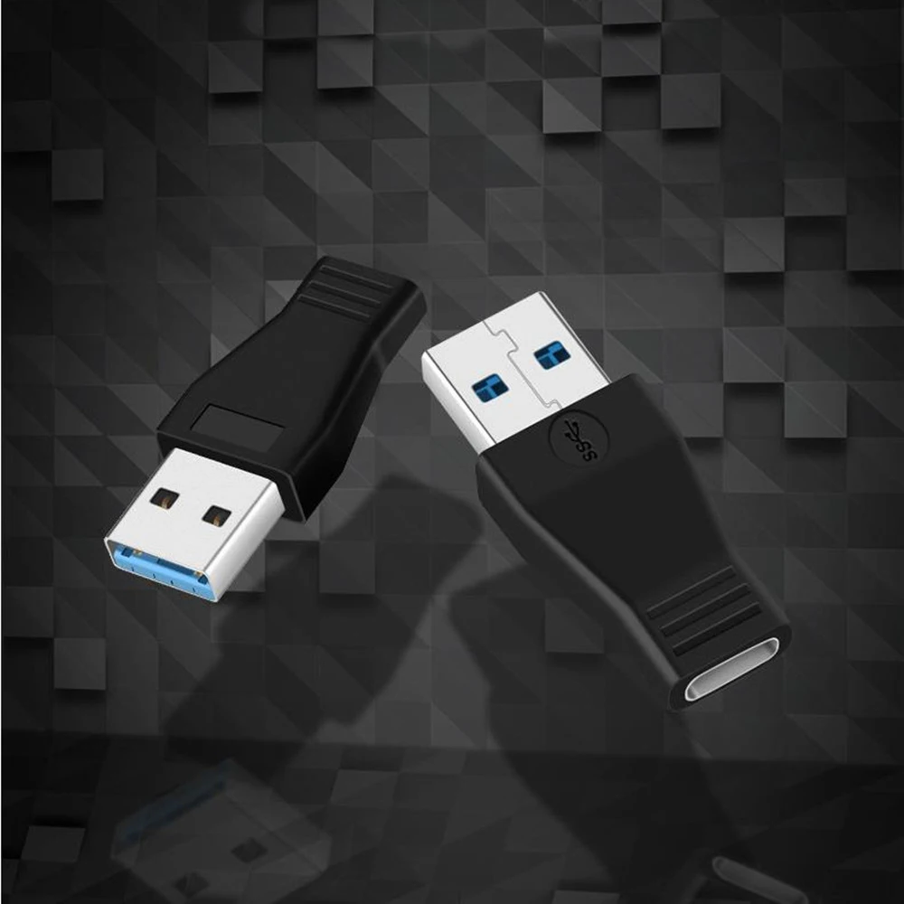 USB к адаптеру type C 3 1 мужчин и женщин типа Кабельные конвертеры зарядки передачи