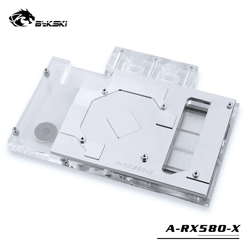 Bykski водяной блок для AMD серия справки RX580 полноразмерная графическая карта медная