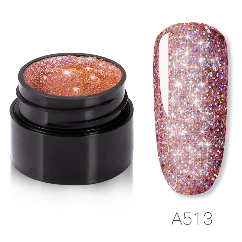RFA513 ROSALIND Gel Nail Polish Set Shiny Platinum Nails Art For Manicure Poly Gel Lak UV Colors Top Base Coat Primer Hybrid Varnishes - Цвет: RFA513