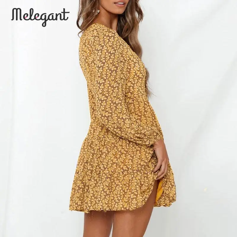 Платье с длинным рукавом mэлегантные Зимние Платья цветочным принтом| |