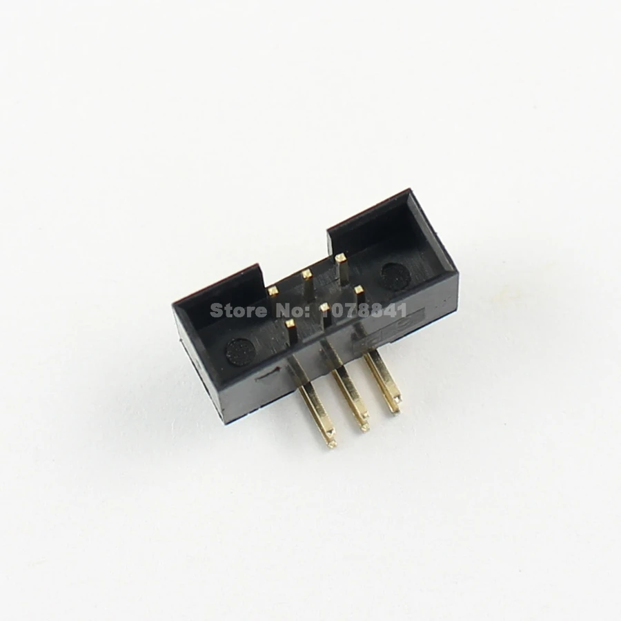 10 шт 2 мм 0 Шаг 2x3 Pin 6 правый угол &quotпапа&quot в кожух заголовка коробки IDC