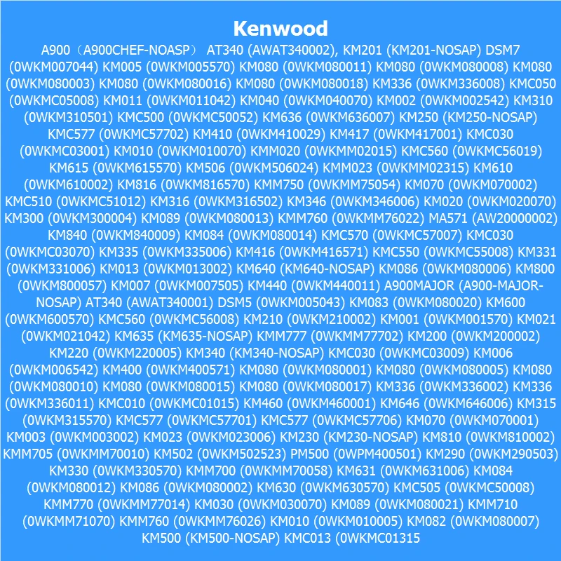 2 шт. хлебопечка машина beltt для AT340 Слайсеры кухонного комбайна Kenwood 3M 276 10 KW712354