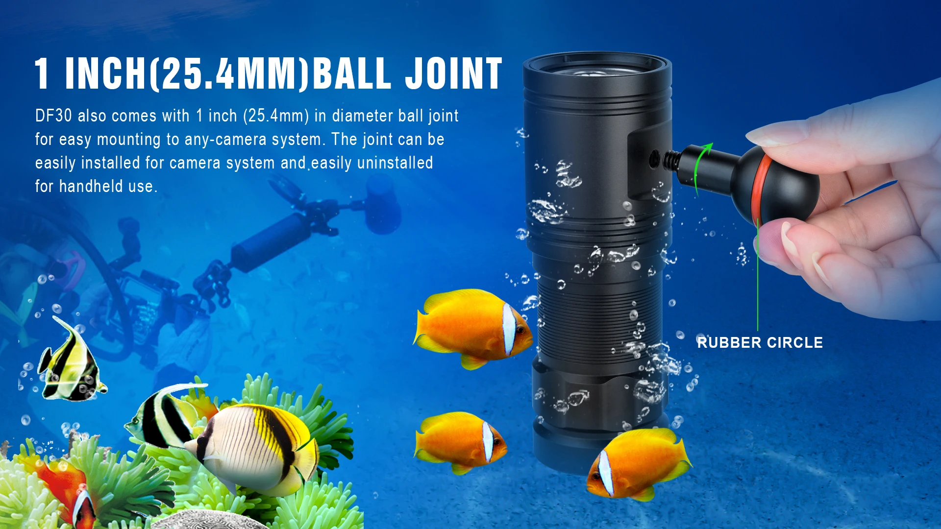 TrustFire DF30 фото видео светодиодный фонарь для дайвинга фонарь CREE XM-L2 U3 светодиодный 2350LM Дайвинг фонарик Подводный фонарь для дайвинга