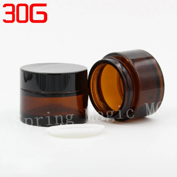30 г бутылка крема из коричневого стекла с золотой/черной/Матовой серебряной