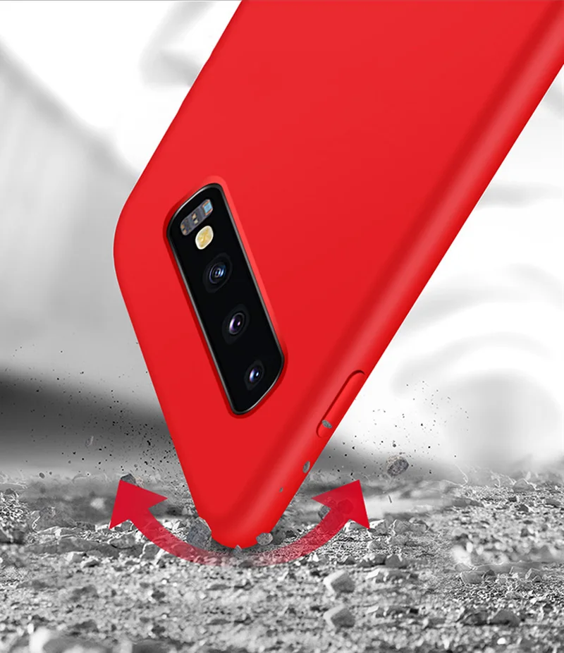 Роскошный жидкий силиконовый чехол для samsung Galaxy S8 S9 S10 Plus S10e e Lite Note 8 9, мягкая задняя крышка для сотового телефона, противоударный корпус