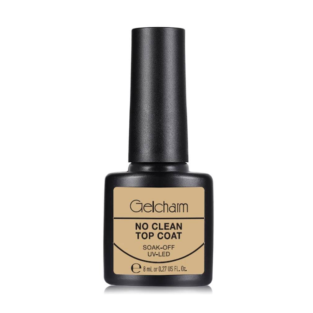 No Clean Top Coat 10 мл 5D кошачий глаз Широкий УФ-гель для ногтей Дизайн ногтей замачиваемый Магнитный Гель-лак черная основа необходимый Гель-лак - Color: No Clean Top Coat
