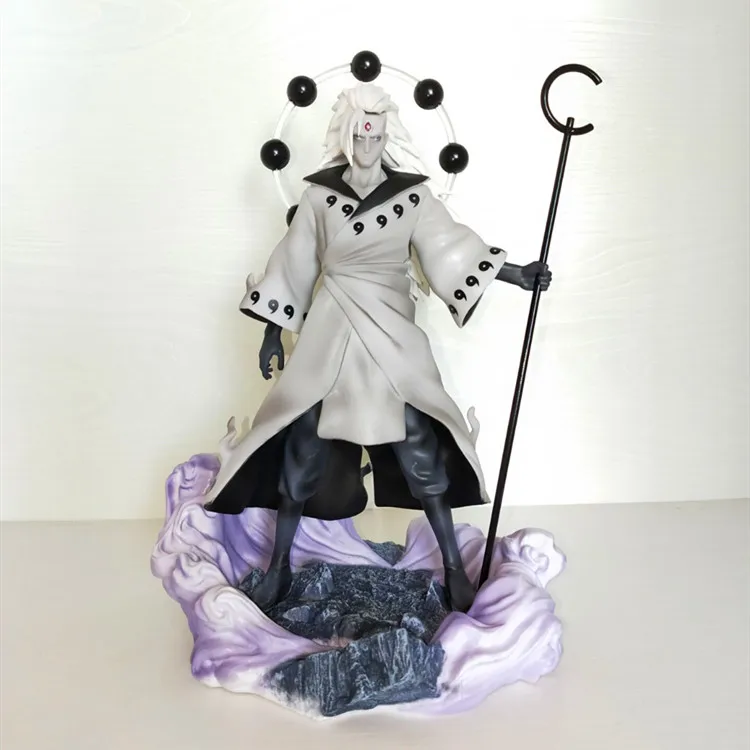 Комиксы Аниме Наруто Uchiha Madara ootuki Hagoromo Rikudo Sennin Uzumaki Naruto State Figure Model Toys 28 см|Игровые