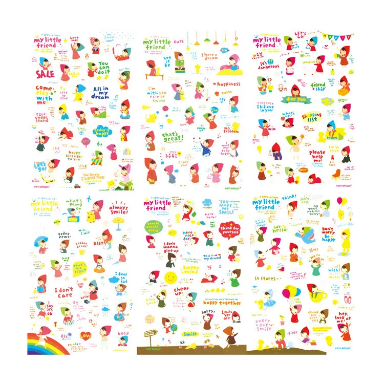 6 X Новогодний подарок из мультфильма Мой маленький красная шляпа для девочек