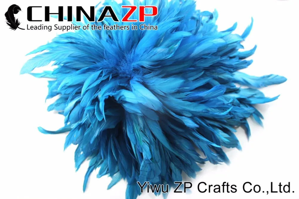 Высококачественные окрашенные бирюзовые синие петушиные перья CHINAZP Factory | Дом и