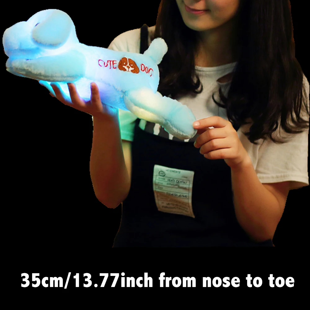 Мягкая светящаяся игрушка для собаки 7 цветов настроения мигание уютные мягкие