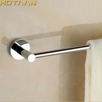 bathroom round bath towel bar solid brass material chrome quality wall mounted towel rail holder toilet bar bathroom products